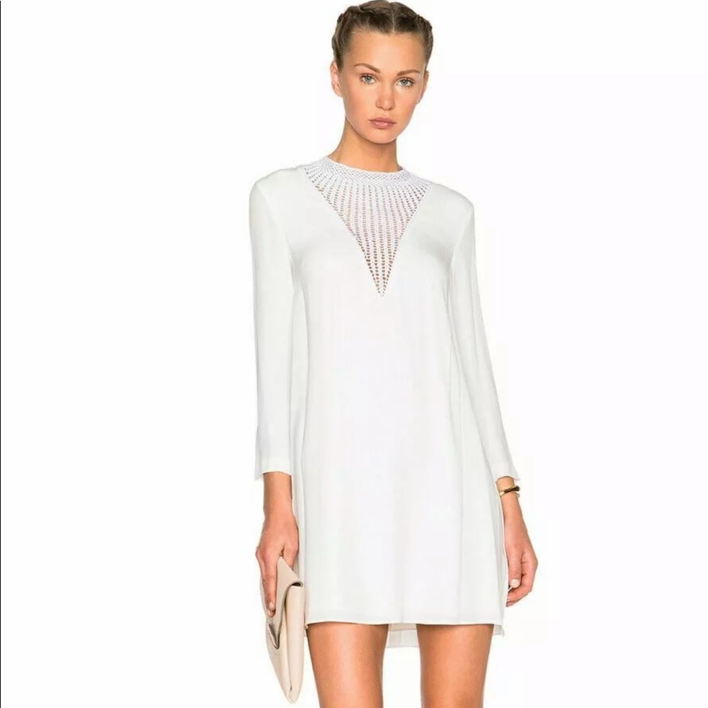 A.L.C. Silk & Crochet Dress
